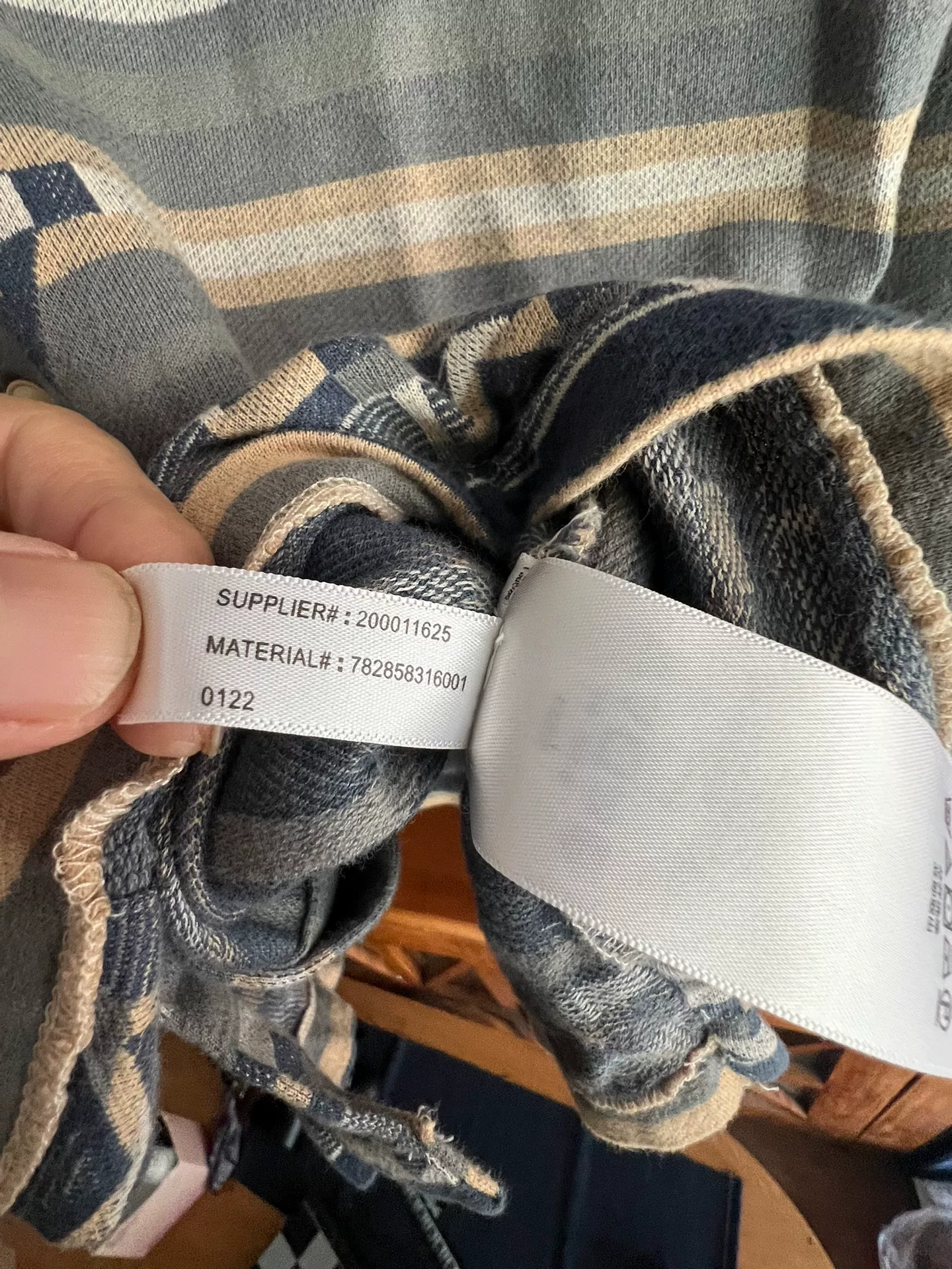 RRL Double RL Jacquard Camping Shirt — label