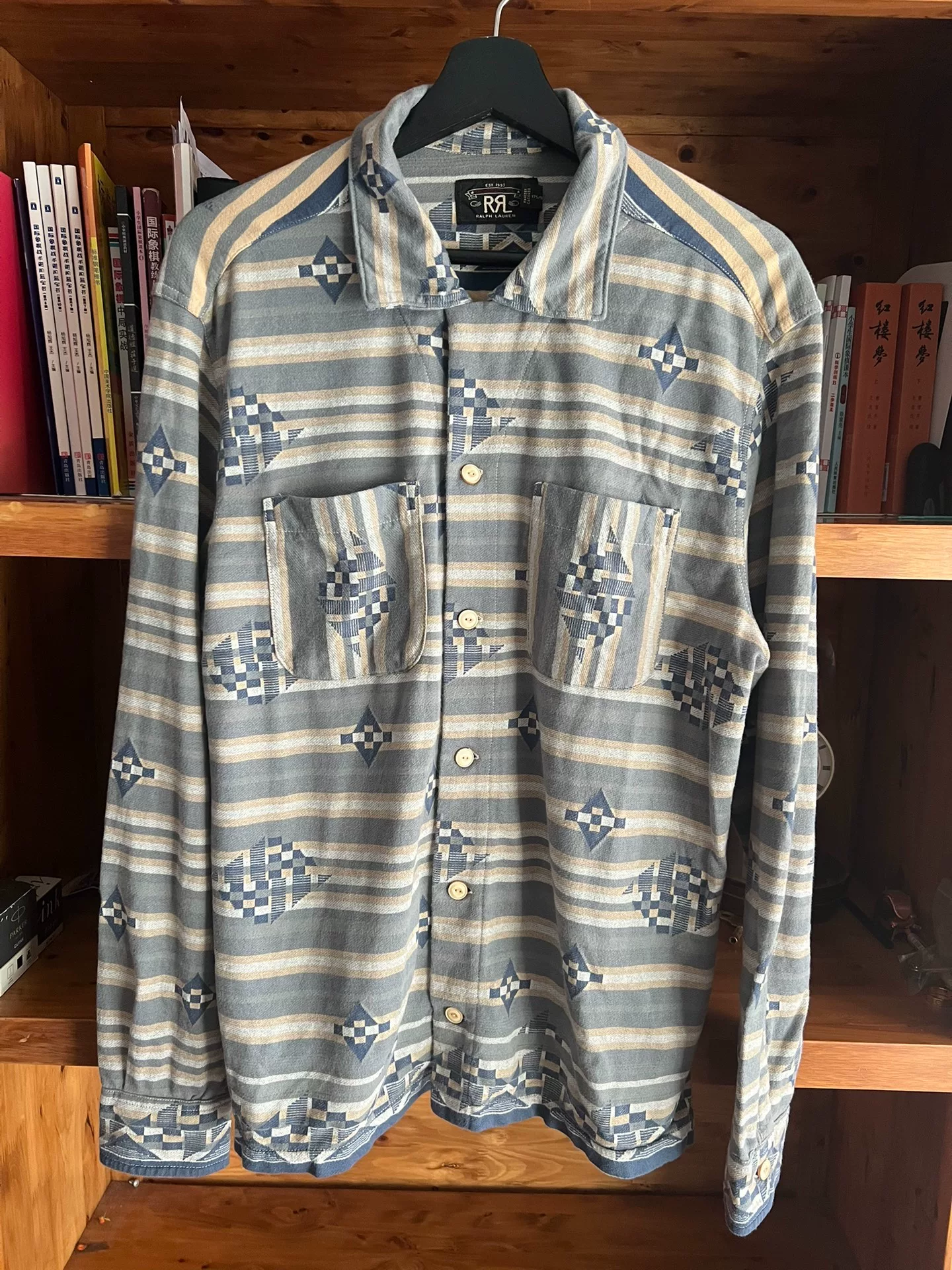 RRL Double RL Jacquard Camping Shirt
