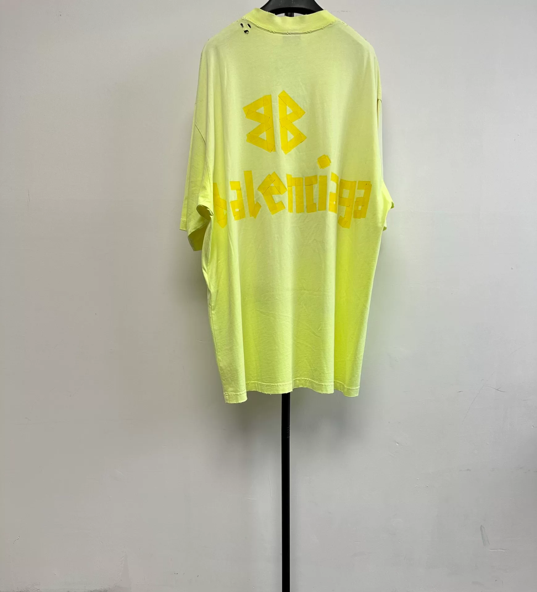 Balenciaga Large Letter Print Crewneck T-shirt — front