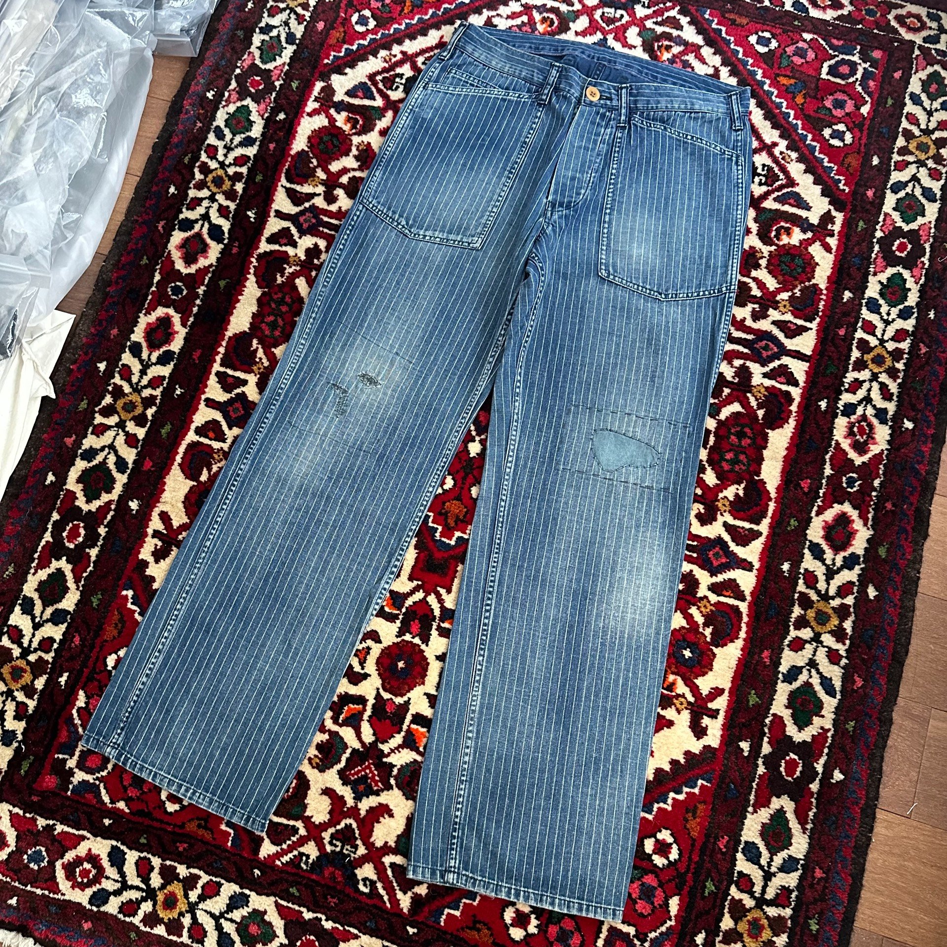 VISVIM 15SS Carpenter Prime DMGD Wabash — label