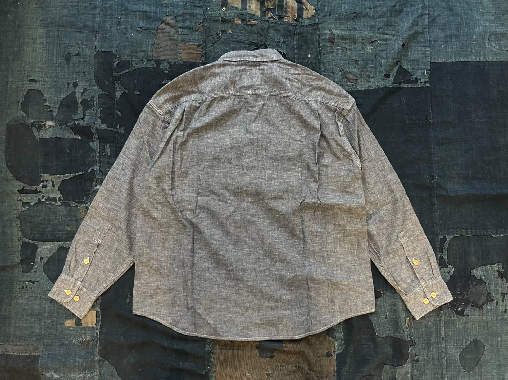 Visvim 24SS ICT Langer Chambray L/S — front