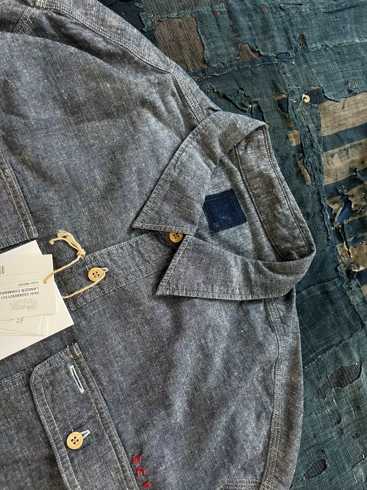 Visvim 24SS ICT Langer Chambray L/S — detail