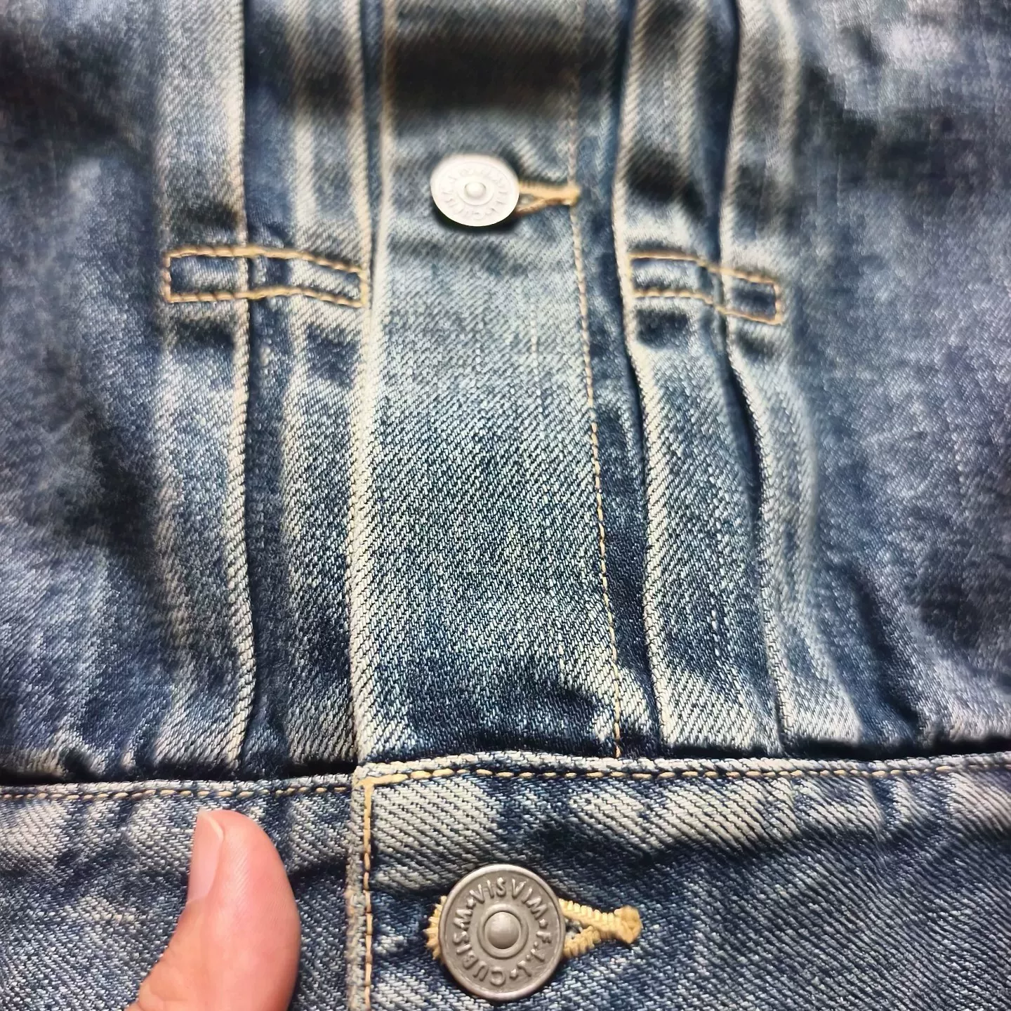 visvim 101 12ss Denim Jacket — detail