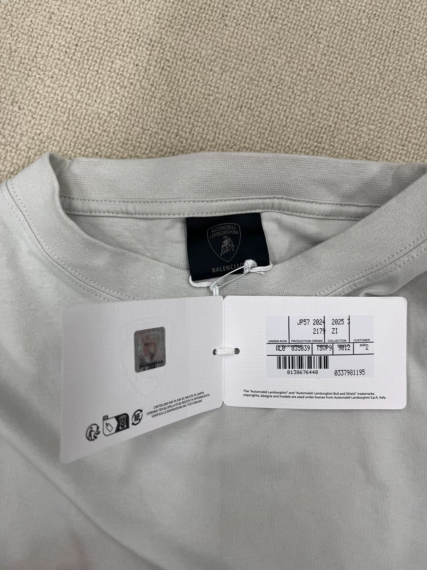 Balenciaga x Lamborghini Long-Sleeve Shirt — detail