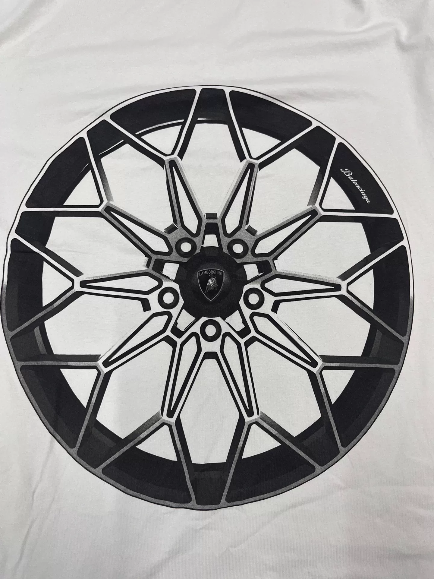 Balenciaga x Lamborghini Long-Sleeve Shirt — label