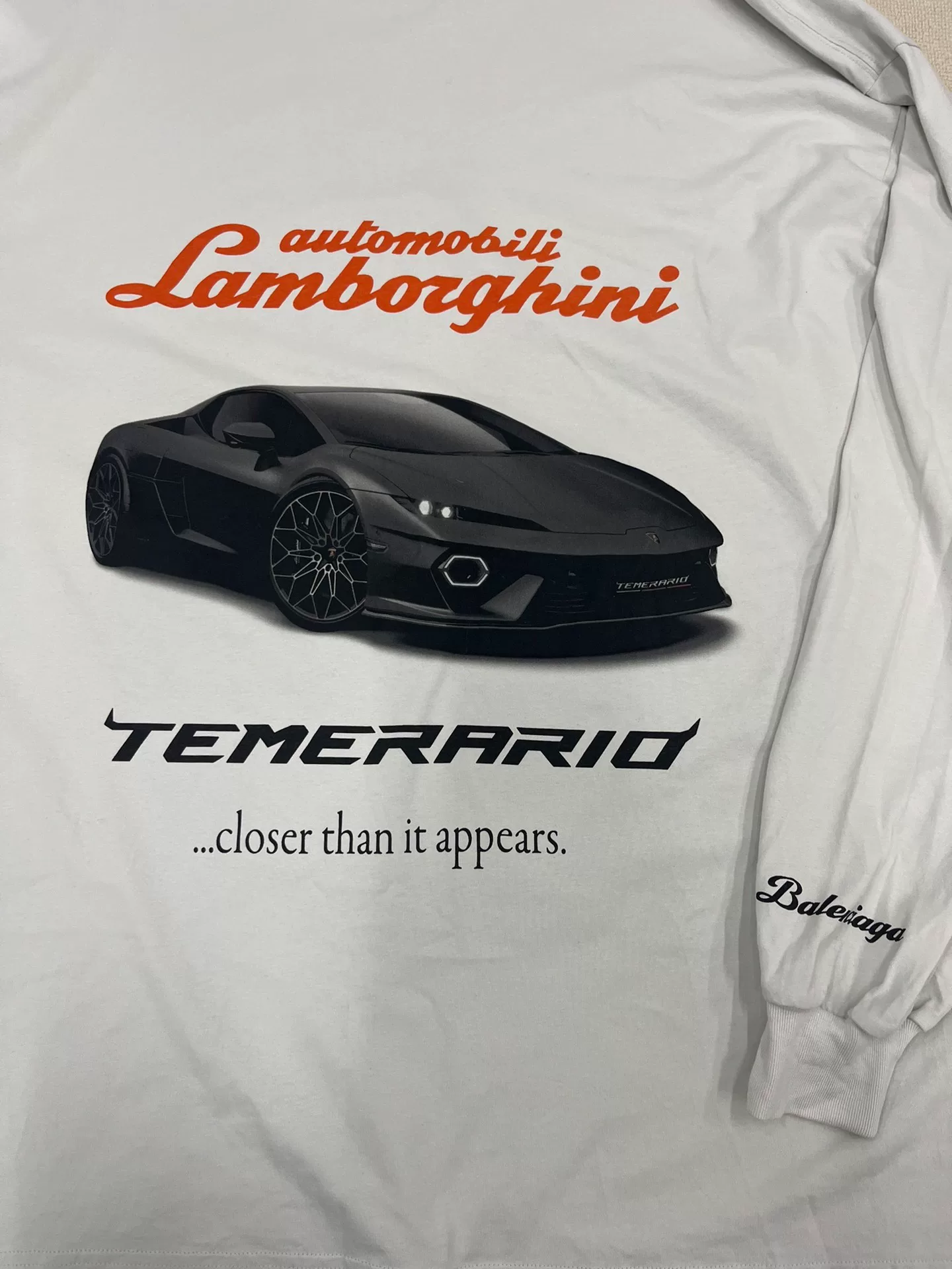 Balenciaga x Lamborghini Long-Sleeve Shirt — back