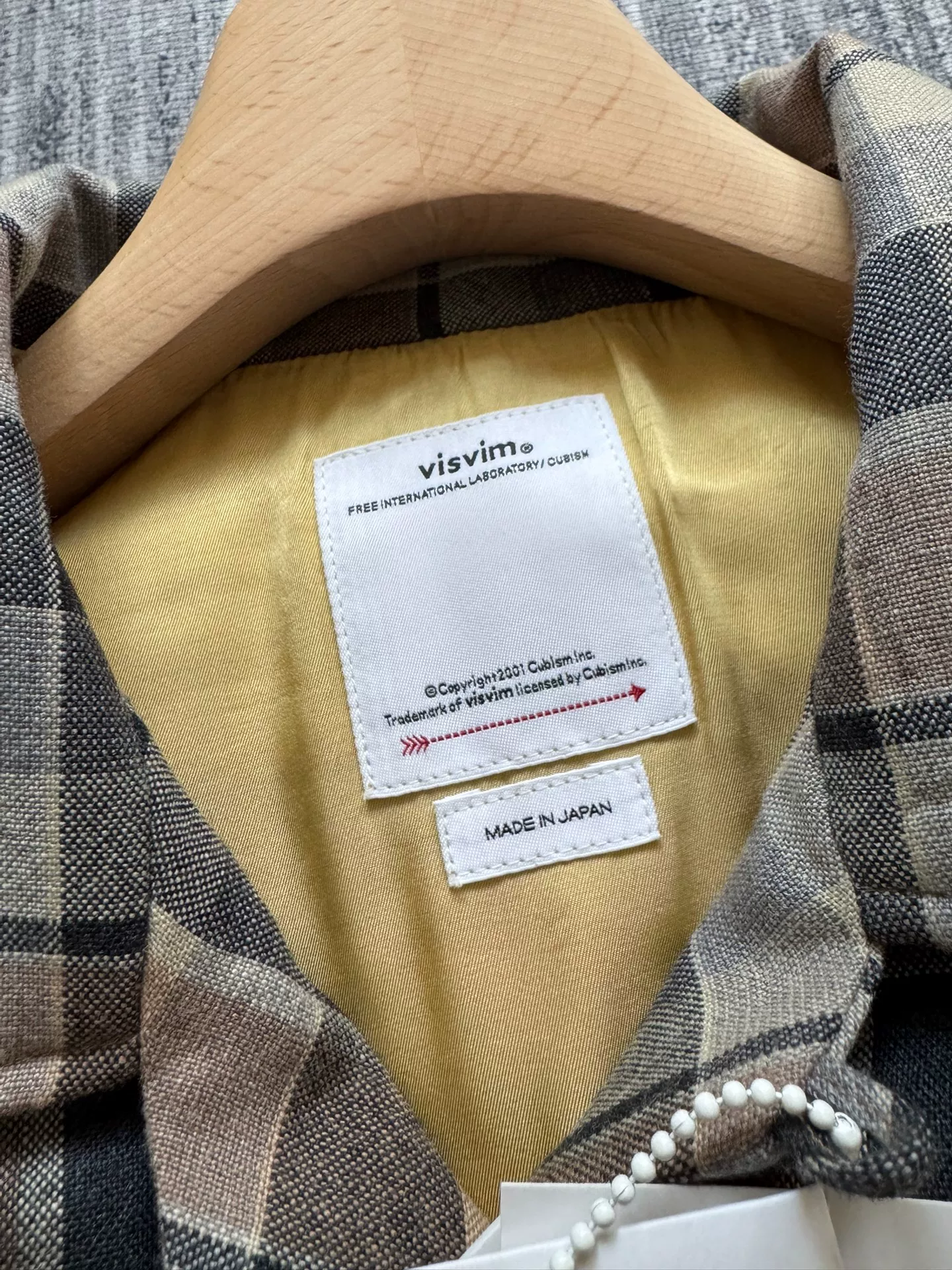 VISVIM 25SS KEESEY CHECK DOWN JKT — front