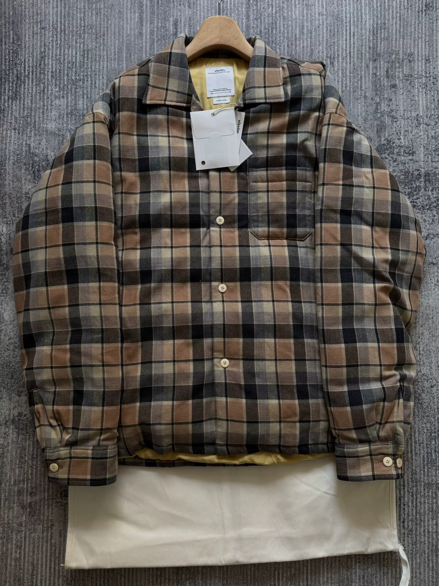 VISVIM 25SS KEESEY CHECK DOWN JKT