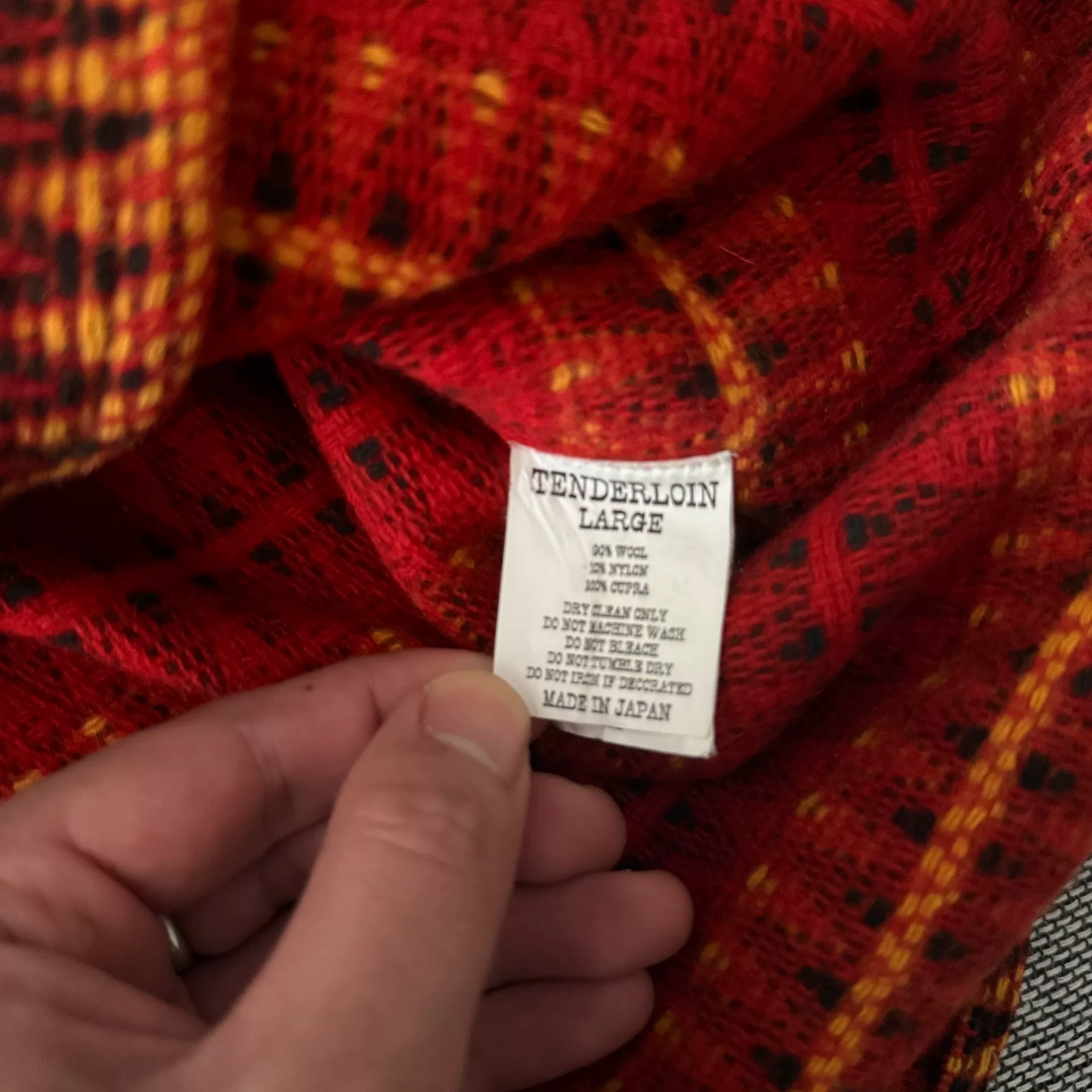 Tenderloin K7 Ethnic Wool Shirt — back