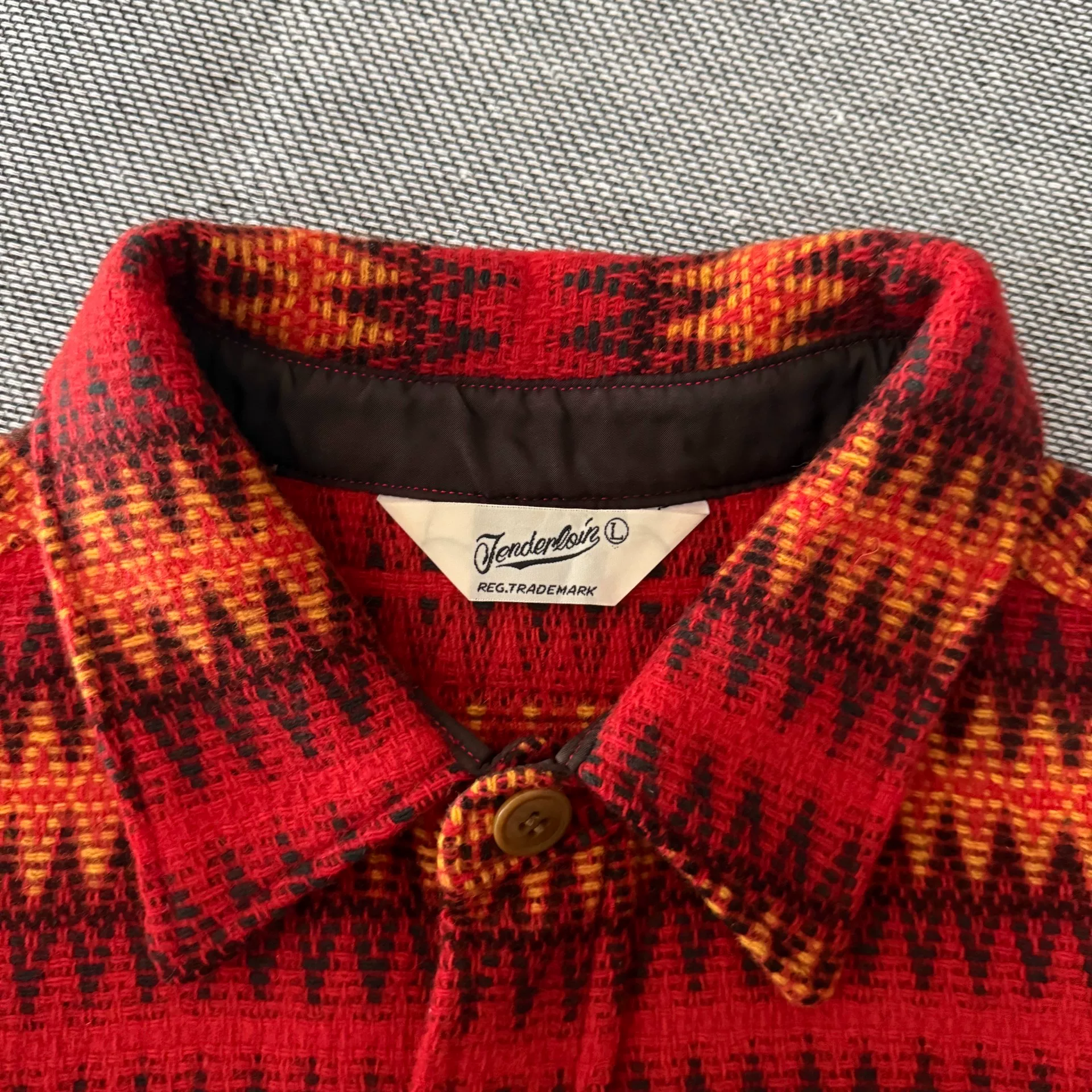 Tenderloin K7 Ethnic Wool Shirt — detail
