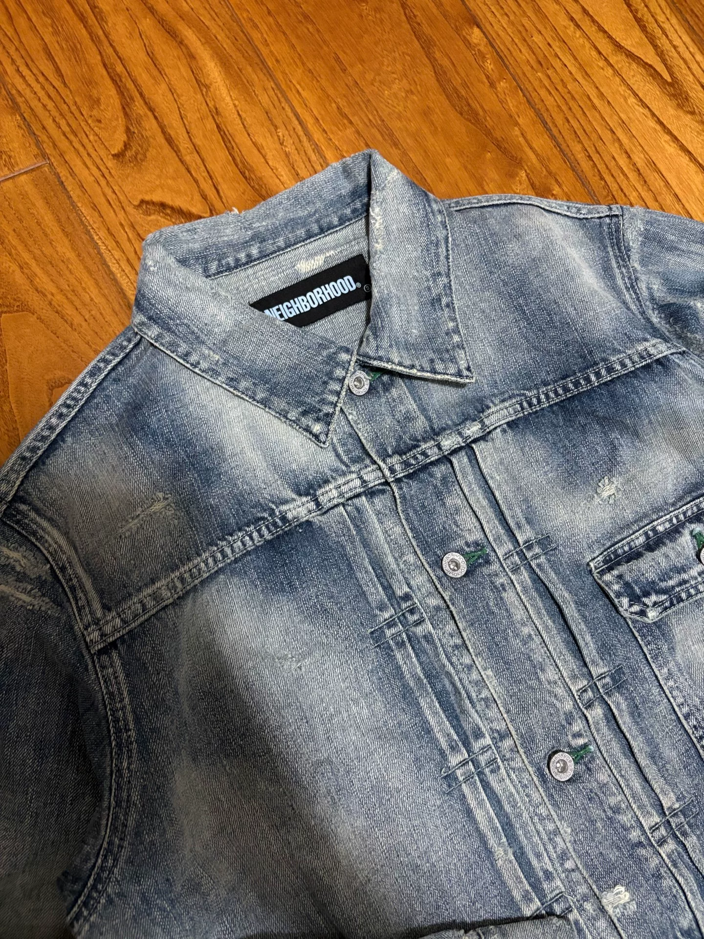 NEIGHBORHOOD SAVAGE STOCKMAN Denim Jacket — back