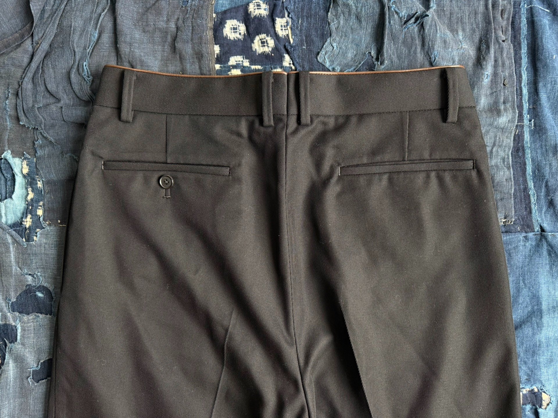 A.PRESSE 24AW Wool Kersey Trousers — back