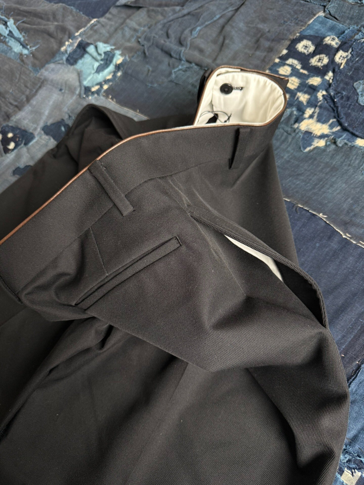A.PRESSE 24AW Wool Kersey Trousers — label