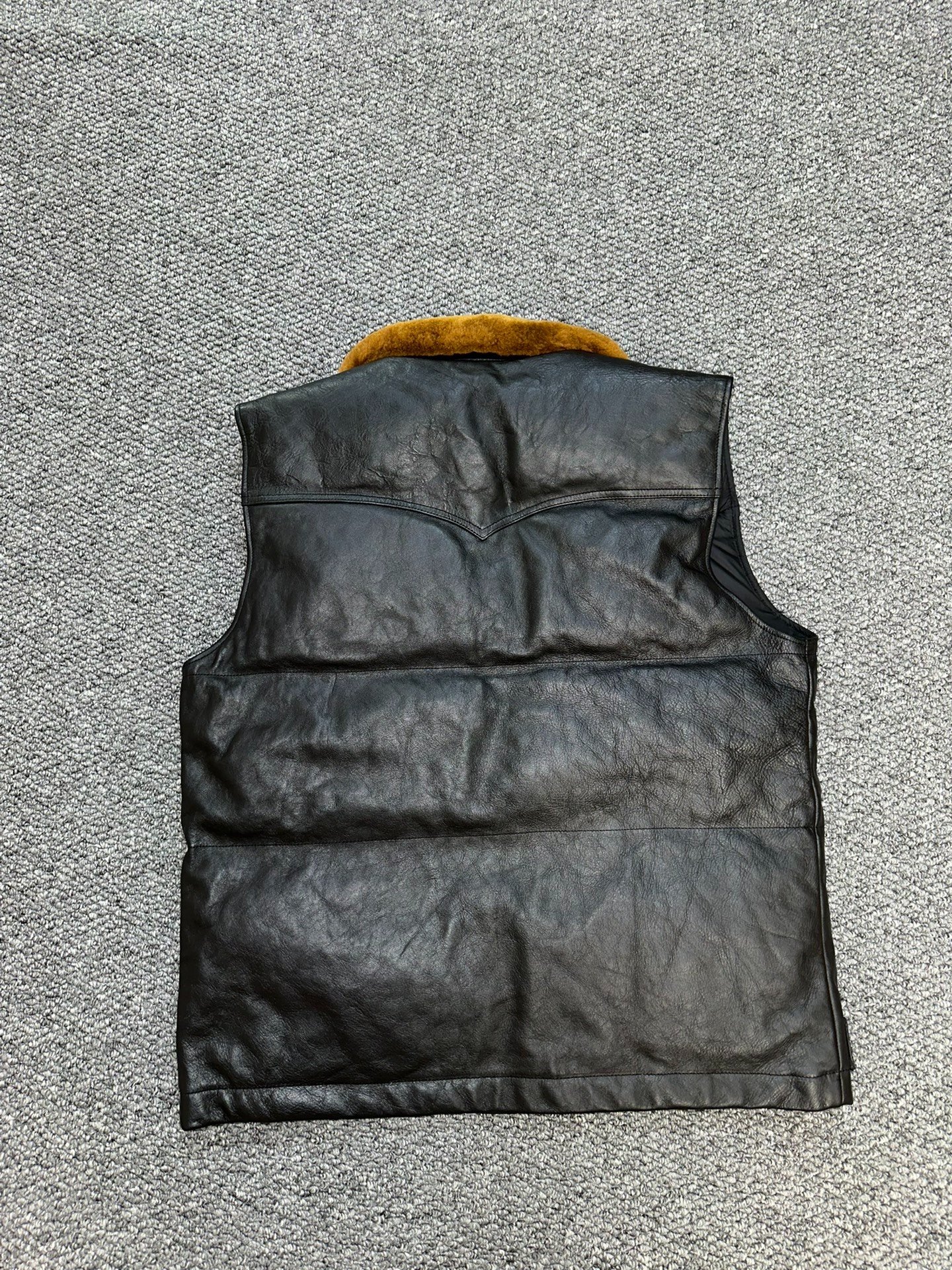 Real McCoys Horsehide Down Vest — back