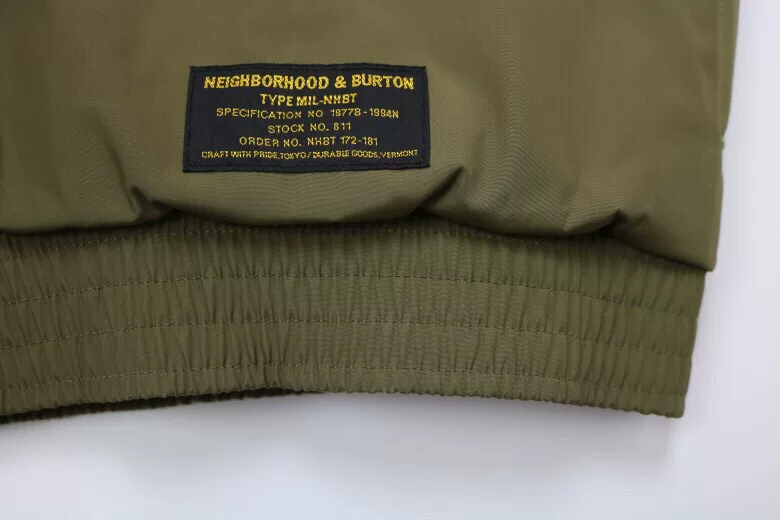 NEIGHBORHOOD X BURTON Collar Jacket — label