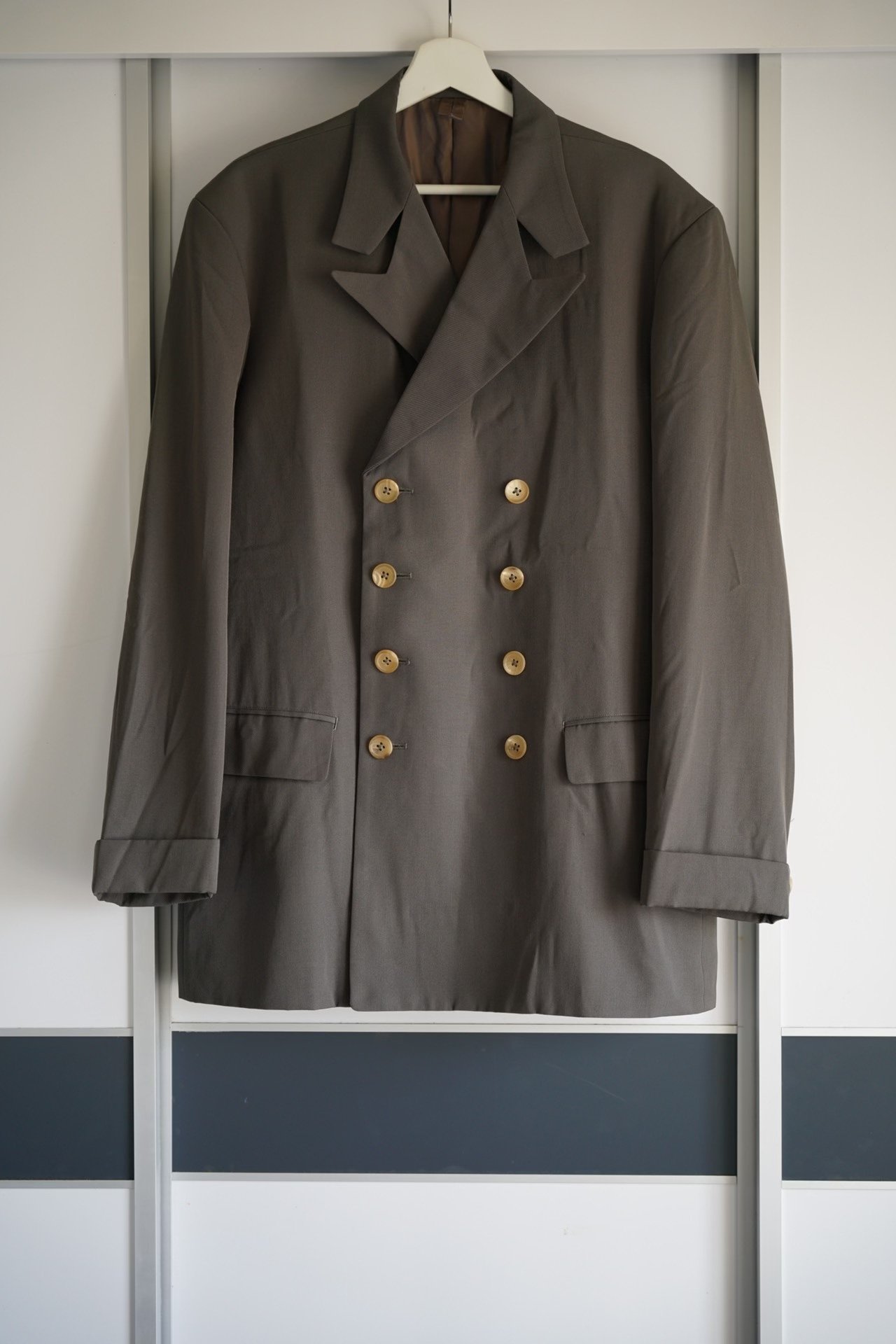 Yohji Yamamoto 91AW Asymmetric Collar Suit