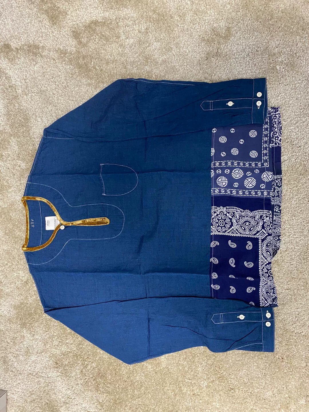 VISVIM 19AW BORDER TUNIC P.O