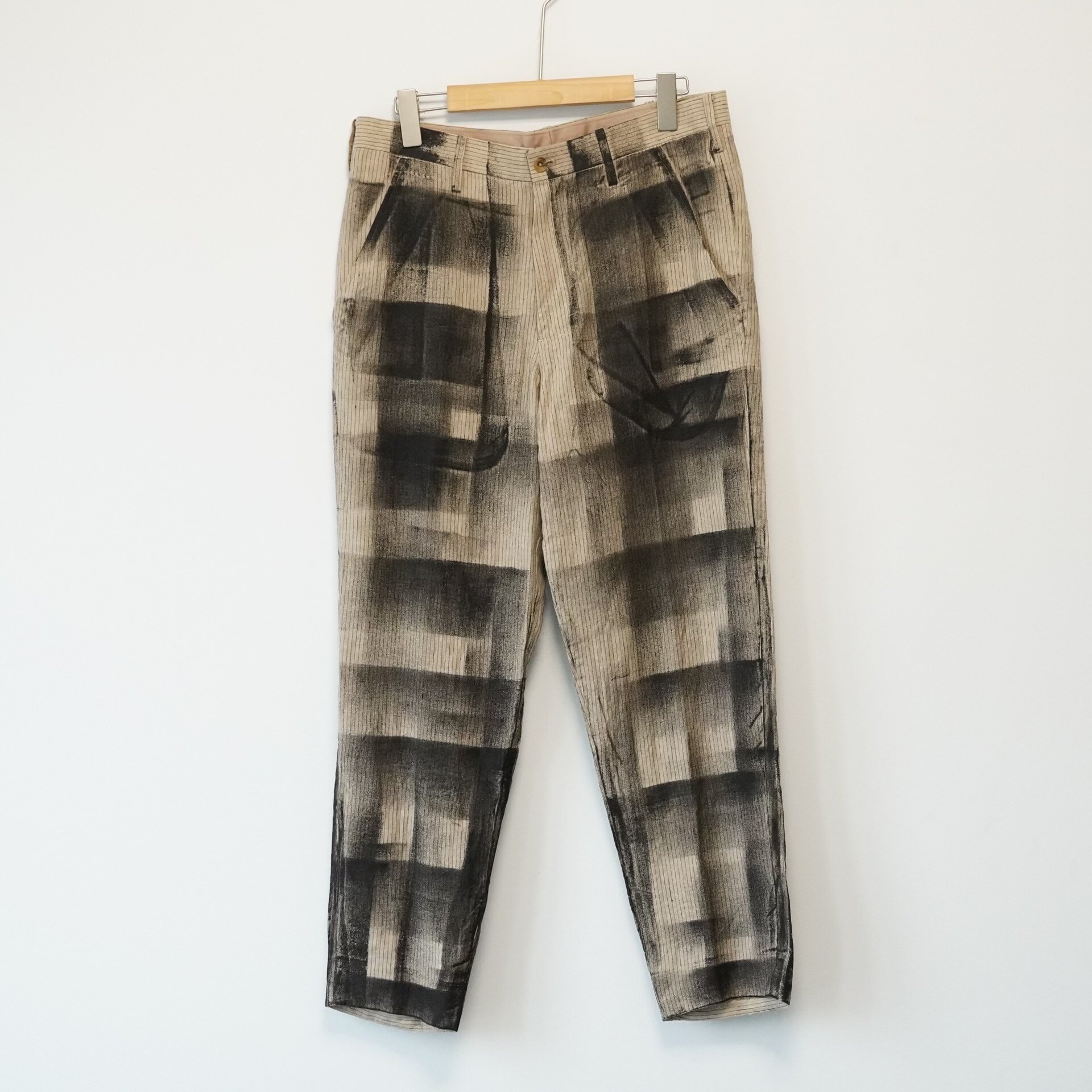 Yohji Yamamoto 15SS Hand-Dyed Straight-Leg Pants