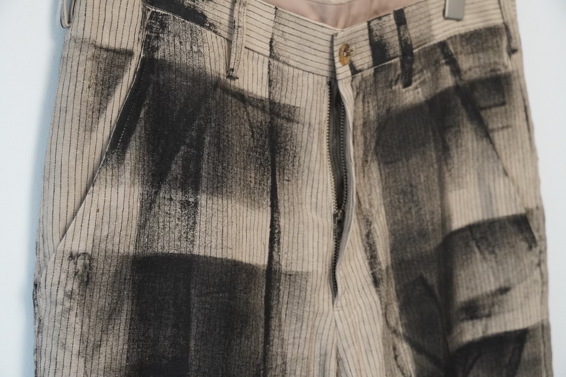 Yohji Yamamoto 15SS Hand-Dyed Straight-Leg Pants — back