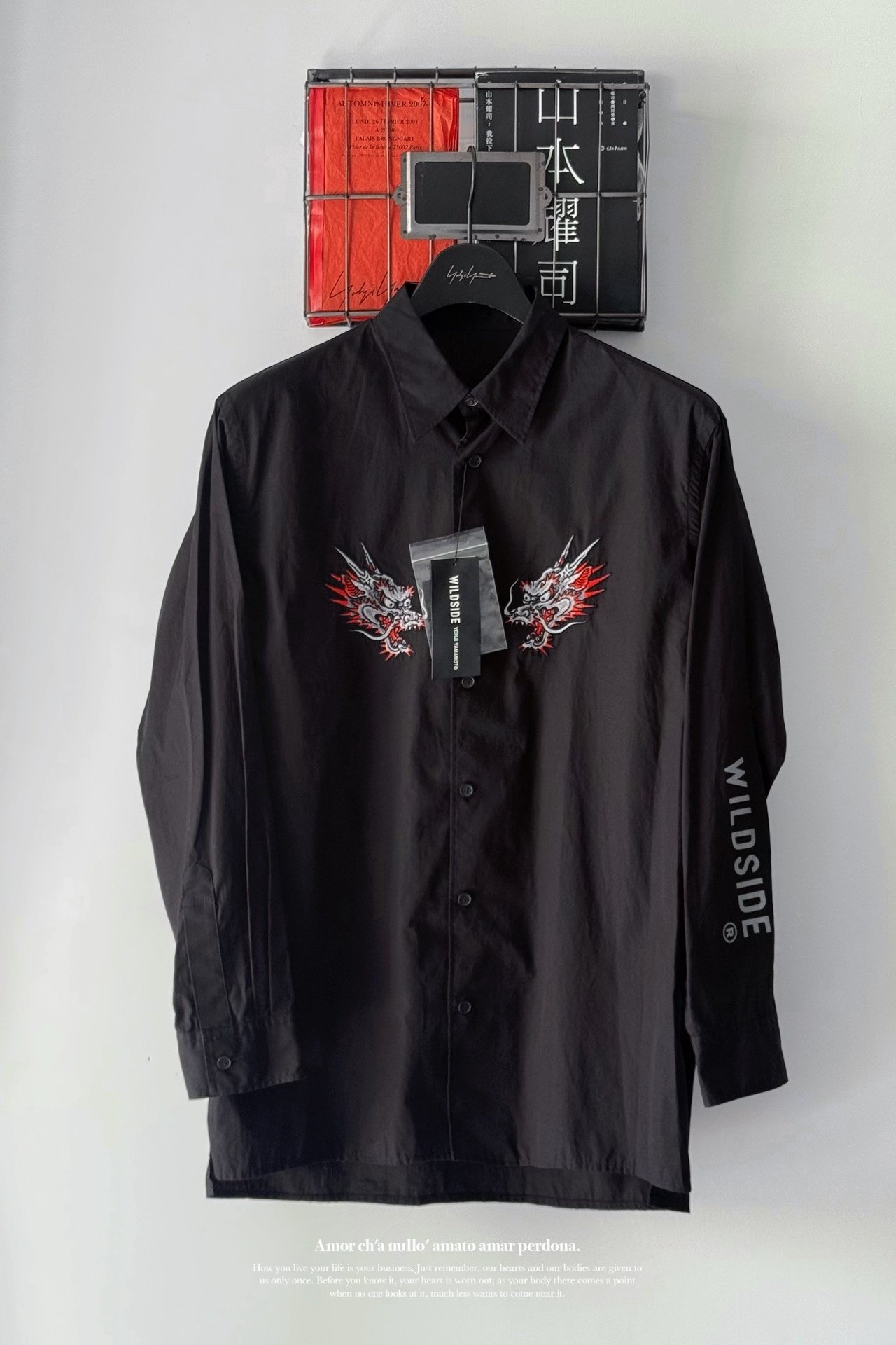 Yohji Yamamoto Like a Dragon Dragon Fish Shirt — front