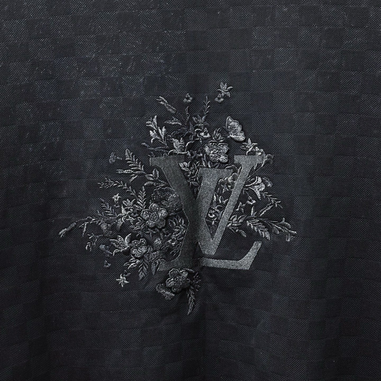 Louis Vuitton FW26 Checkerboard Floral Short Sleeve — detail