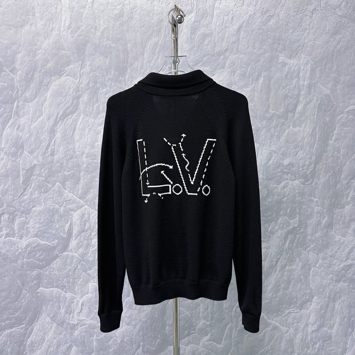 Louis Vuitton LV NBA Logo Knit Cardigan — back