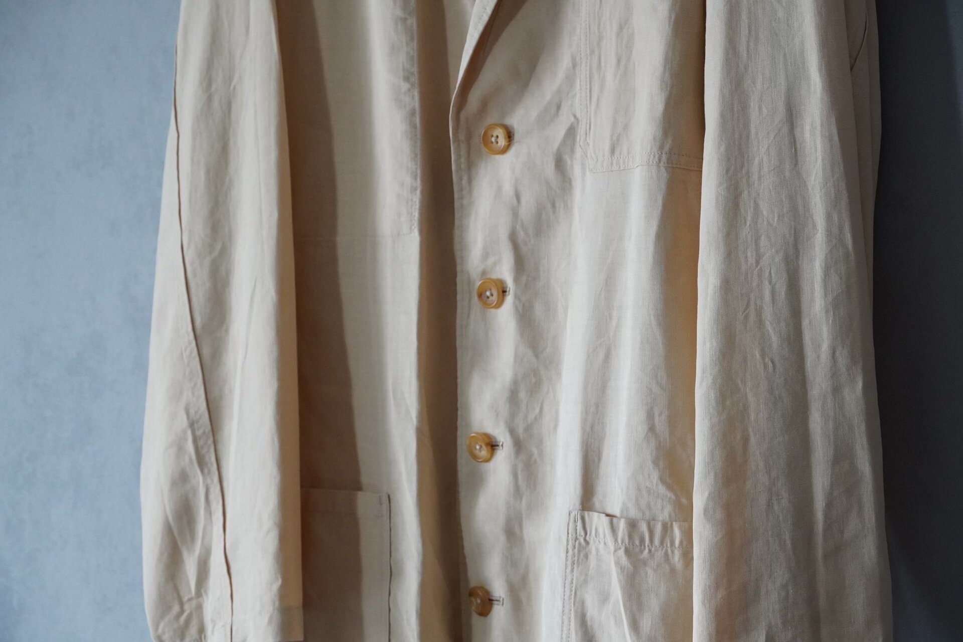 Yohji Yamamoto 94SS Linen Jacket — detail