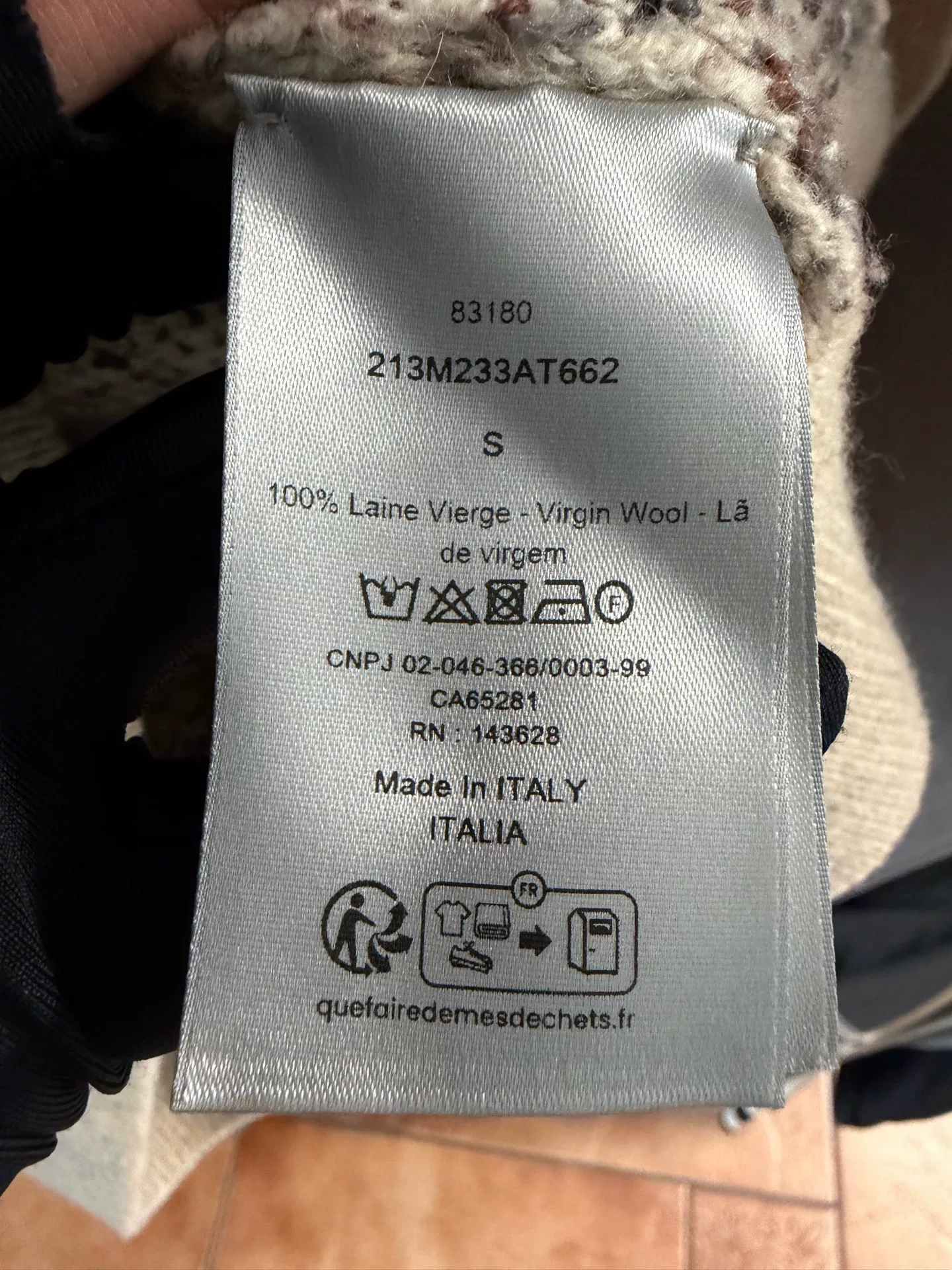 Dior Monogram Wool Cardigan — back