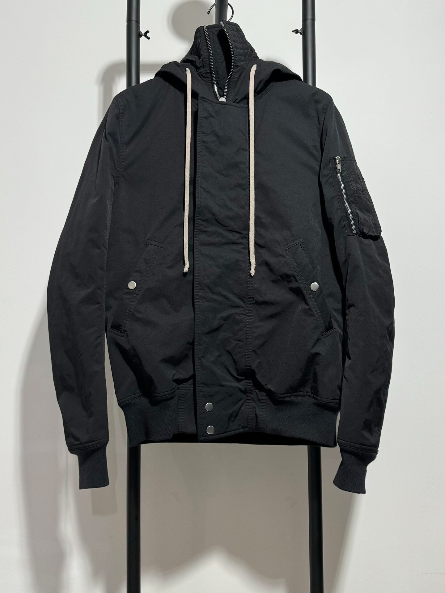 Rick Owens Drkshdw Black Bomber Jacket
