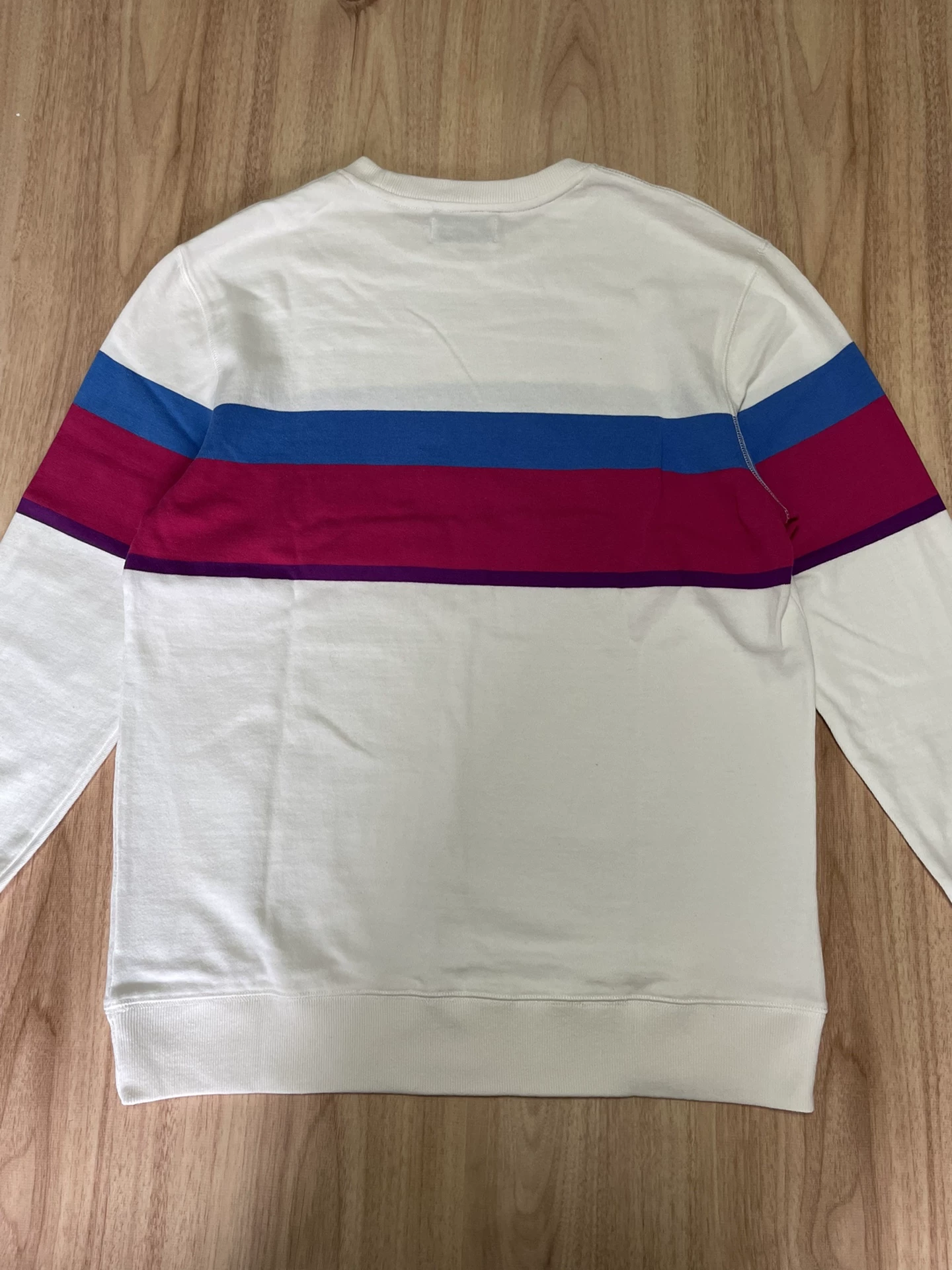 PALACE 17FW Stripe Embroidered Crew Sweater — front