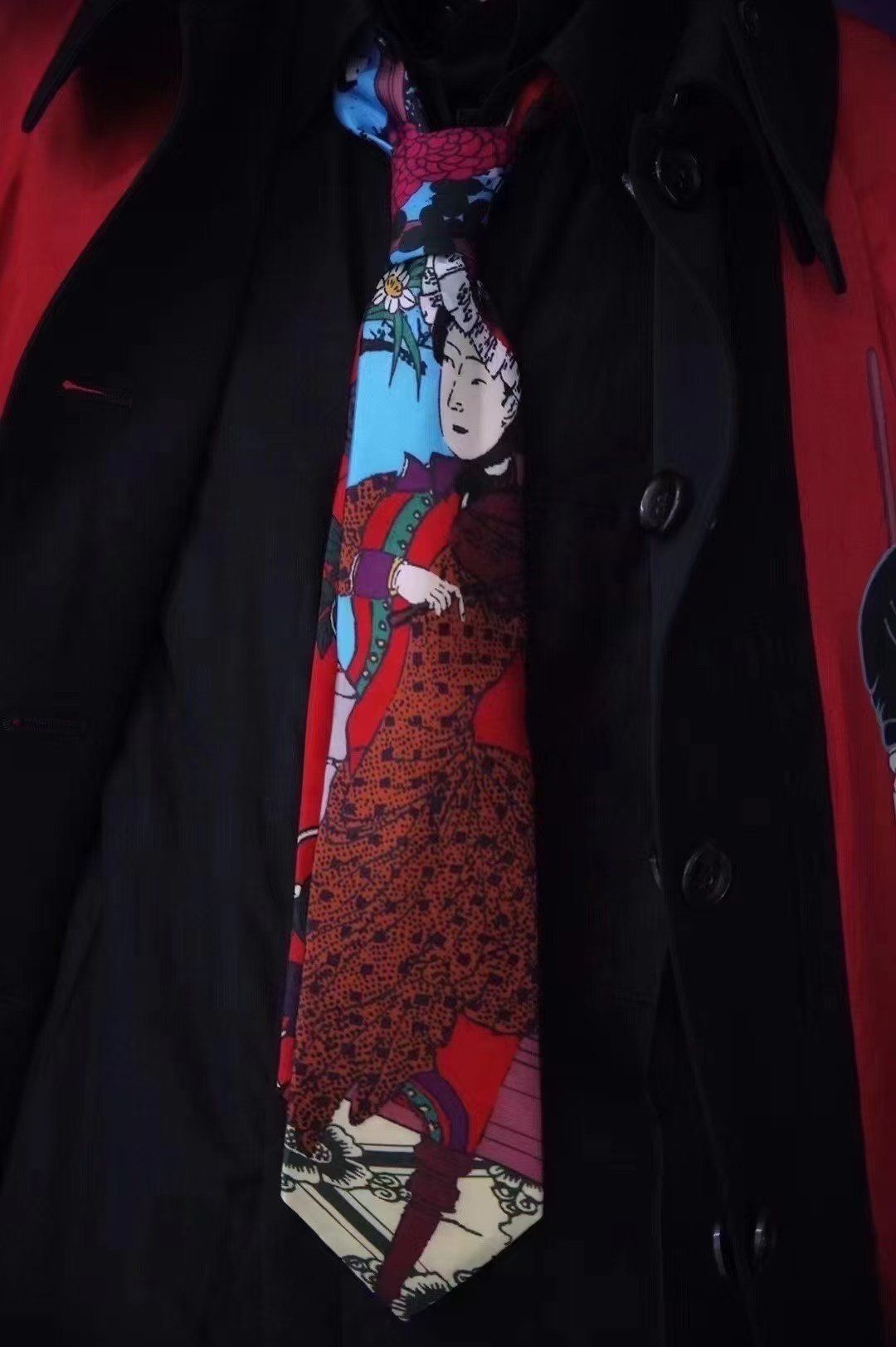 Yohji Yamamoto 95aw Rokumeikan Tie — label