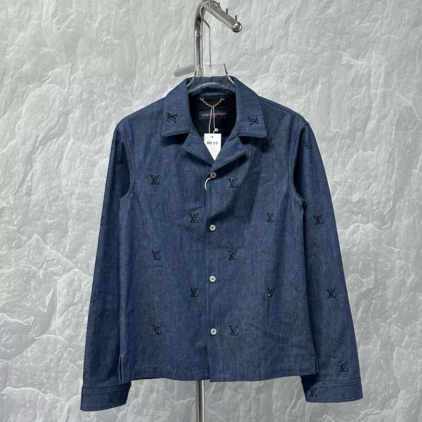 Louis Vuitton SS25 Rhinestone Shirt Jacket XS