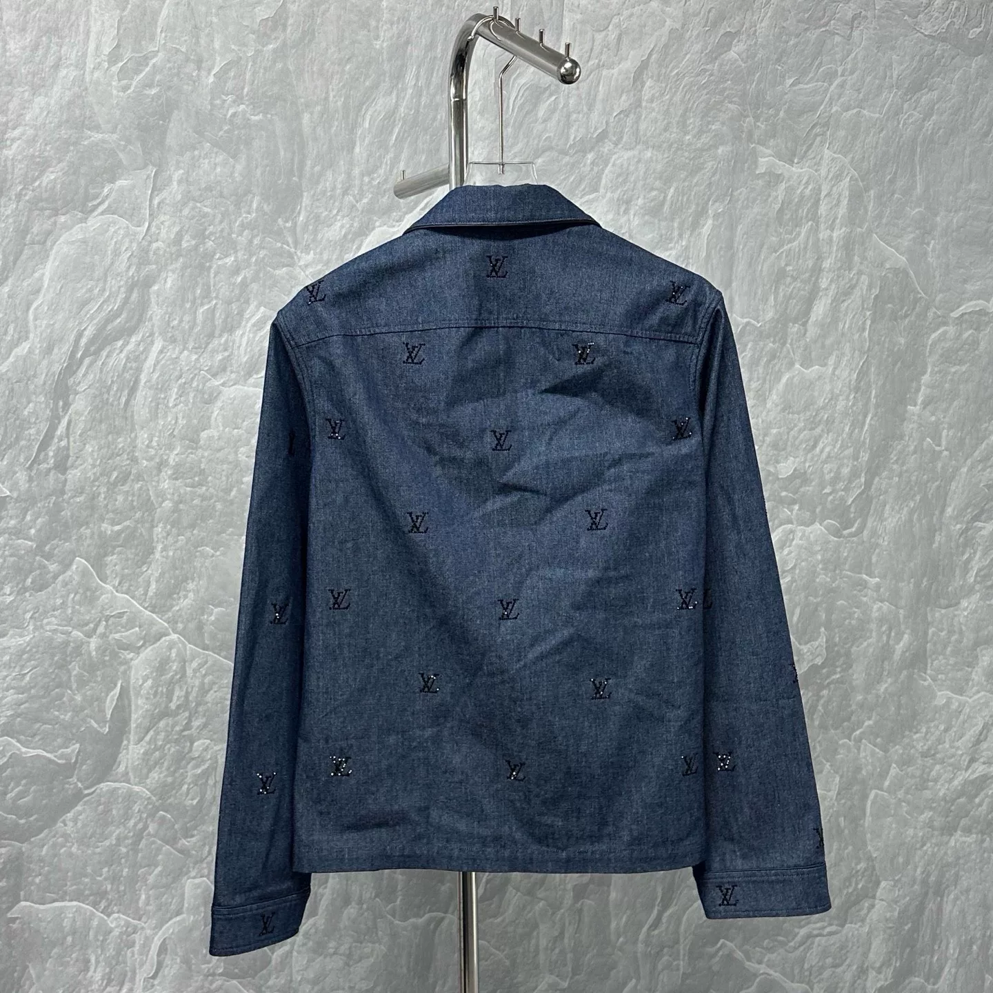 Louis Vuitton SS25 Rhinestone Shirt Jacket XS — back