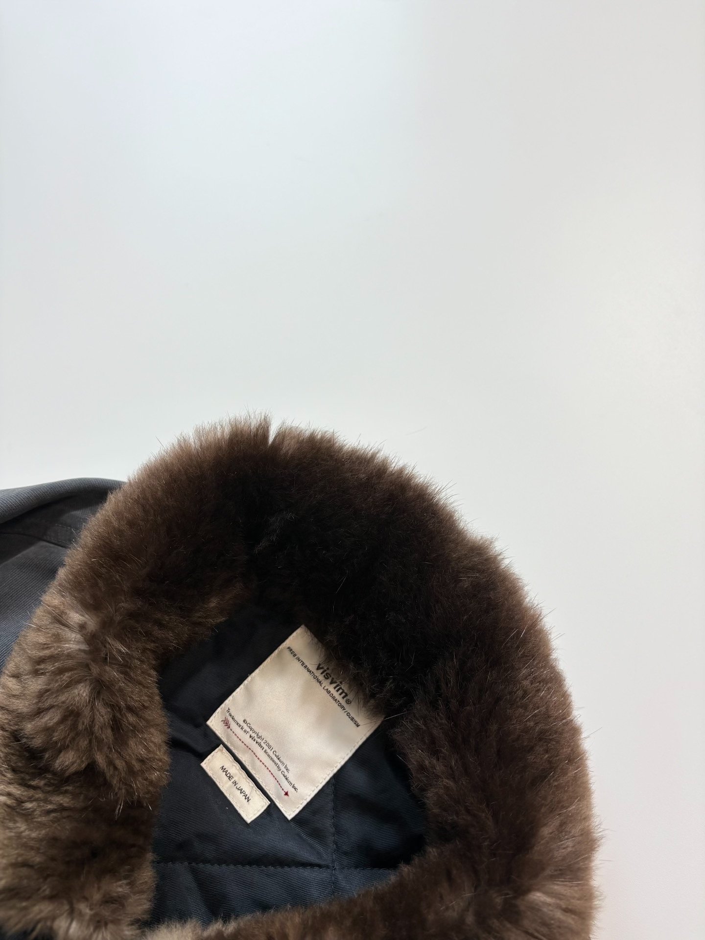 VISVIM Chief Deckhand Coat with Fur Collar — back