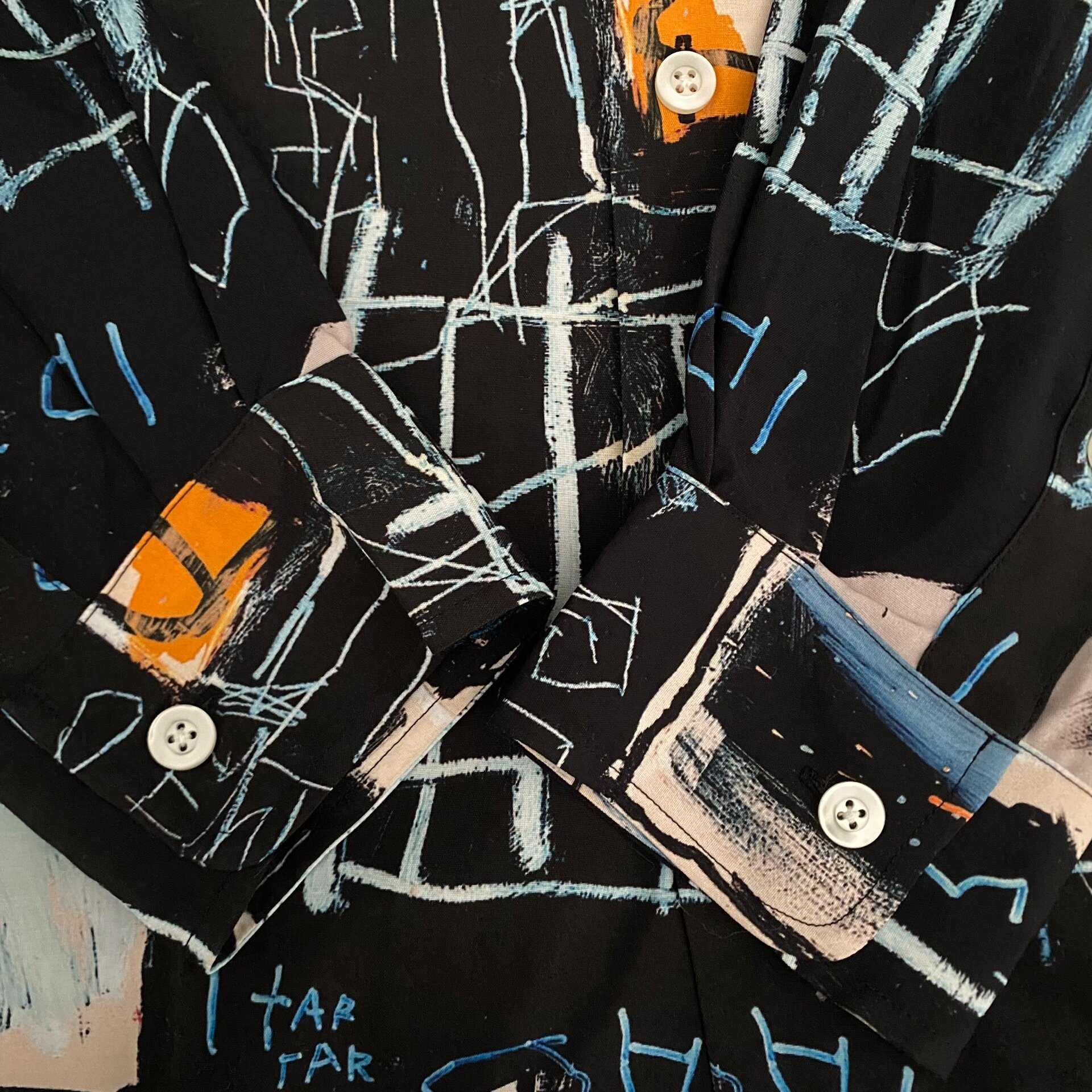 Wacko Maria Basquiat Hawaiian Shirt — detail