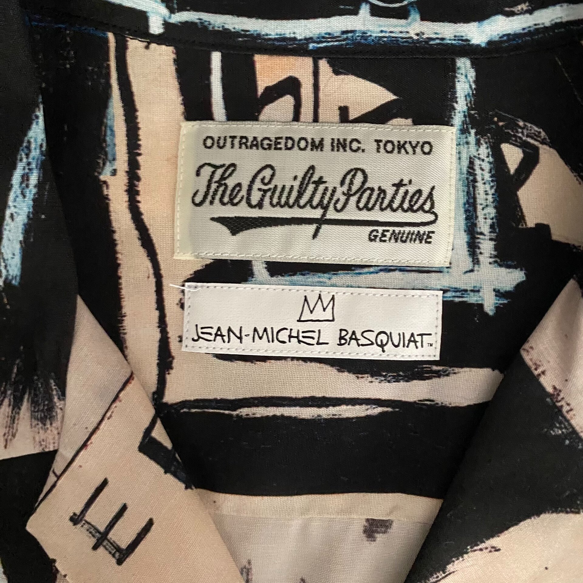 Wacko Maria Basquiat Hawaiian Shirt — label
