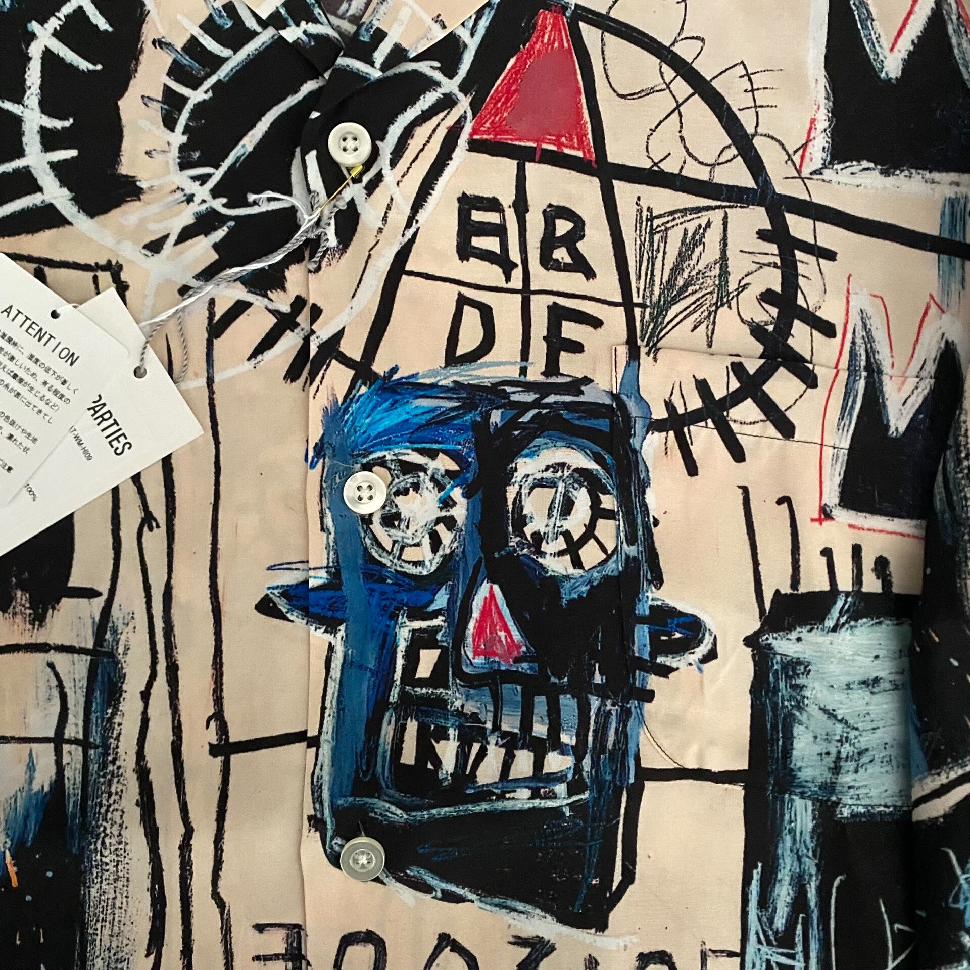 Wacko Maria Basquiat Hawaiian Shirt — back