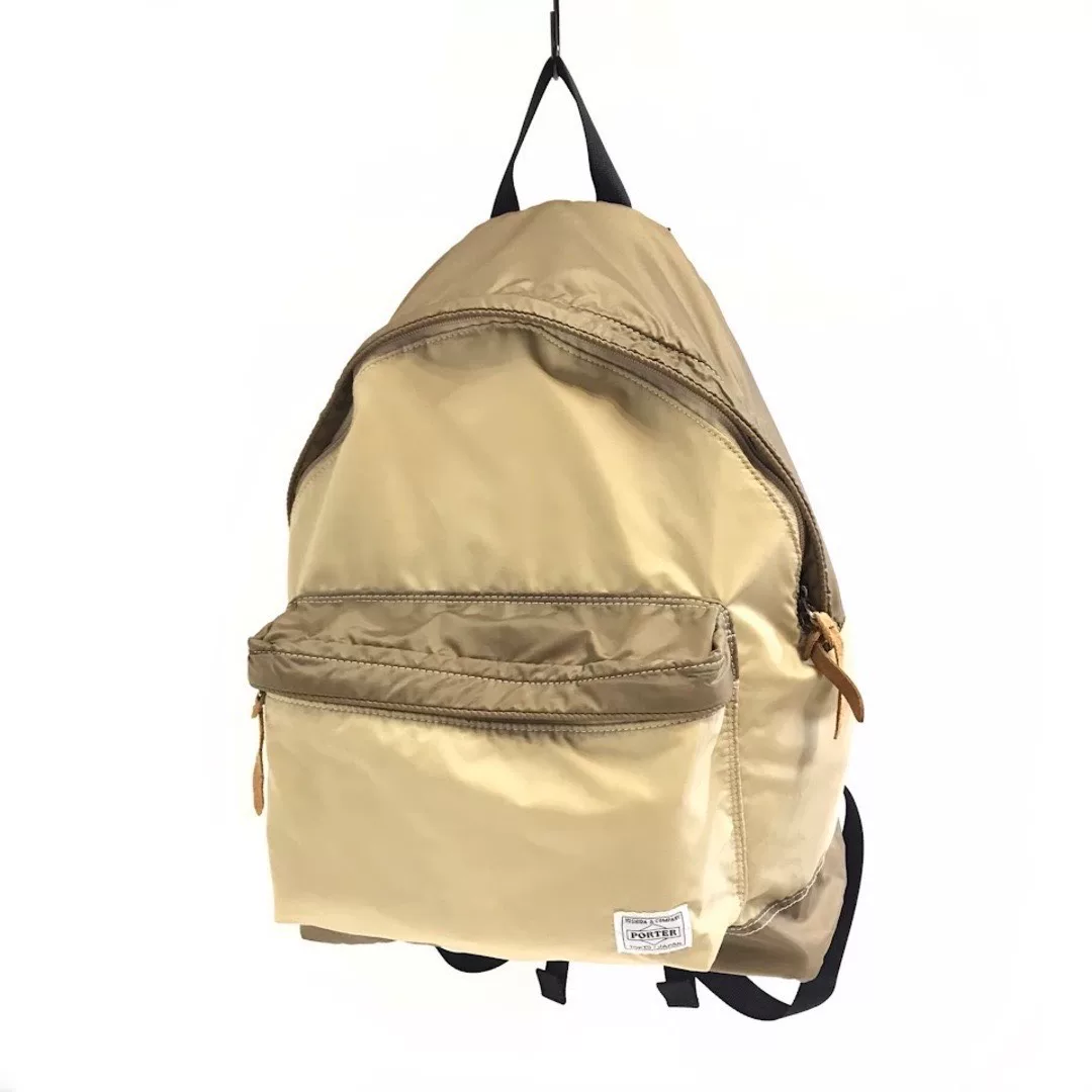 Porter Tan Brown Backpack — detail