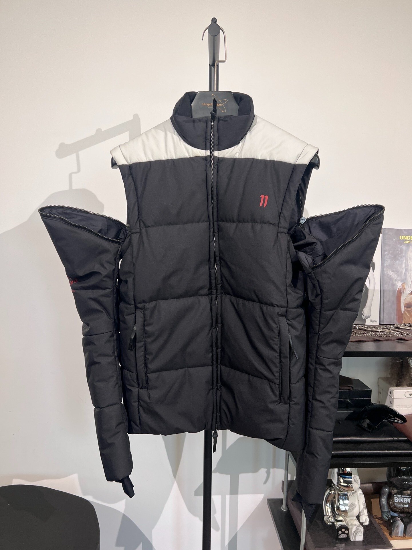 Boris Bidjan Saberi 11by BBS Black Puffer Jacket