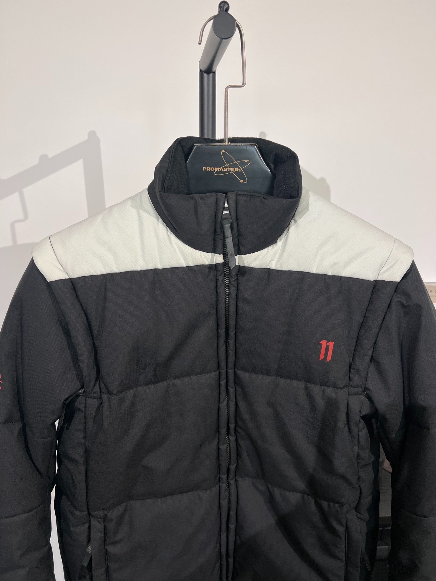 Boris Bidjan Saberi 11by BBS Black Puffer Jacket — back