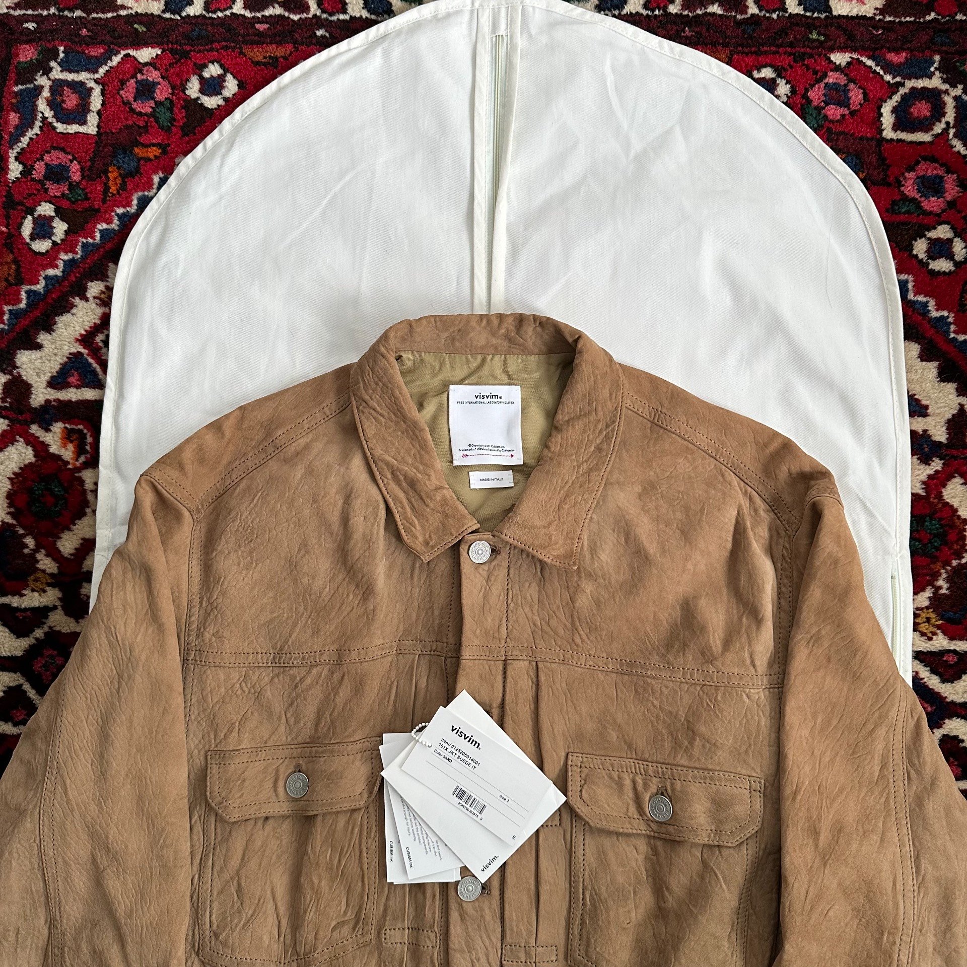 visvim 25AW 101X JKT SUEDE IT — detail