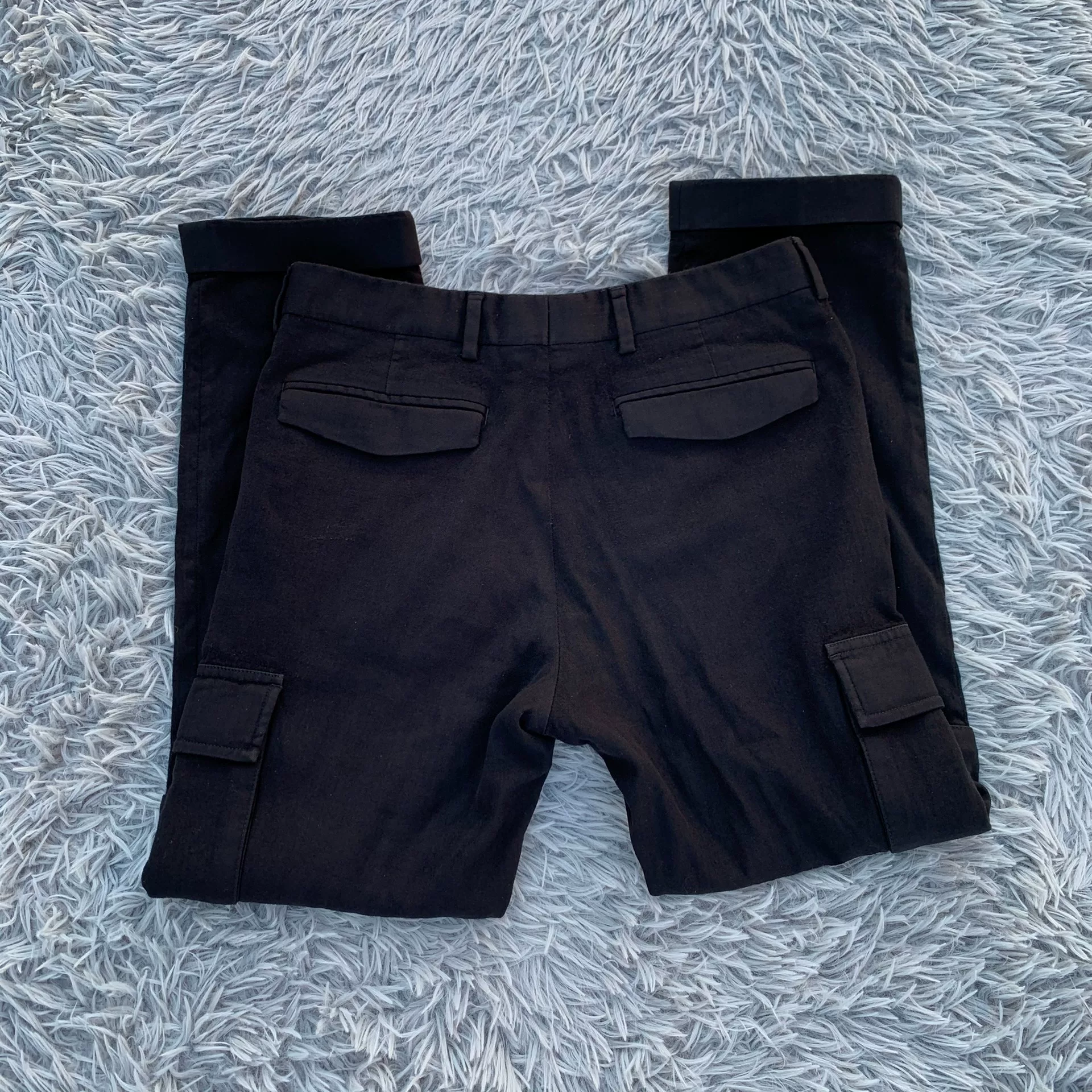 Dior Black Cargo-Style Pants — front
