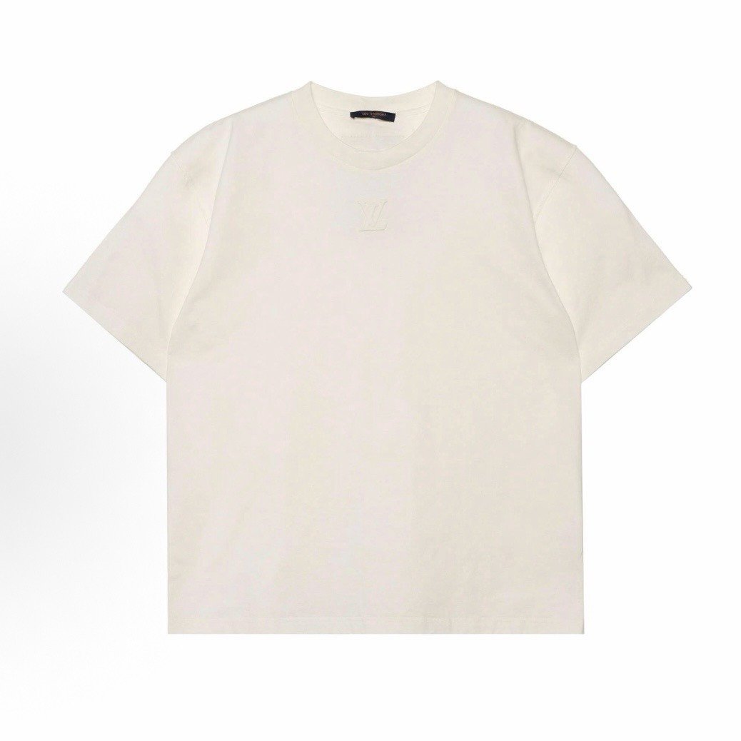 Louis Vuitton SS24 White Embossed Short Sleeve