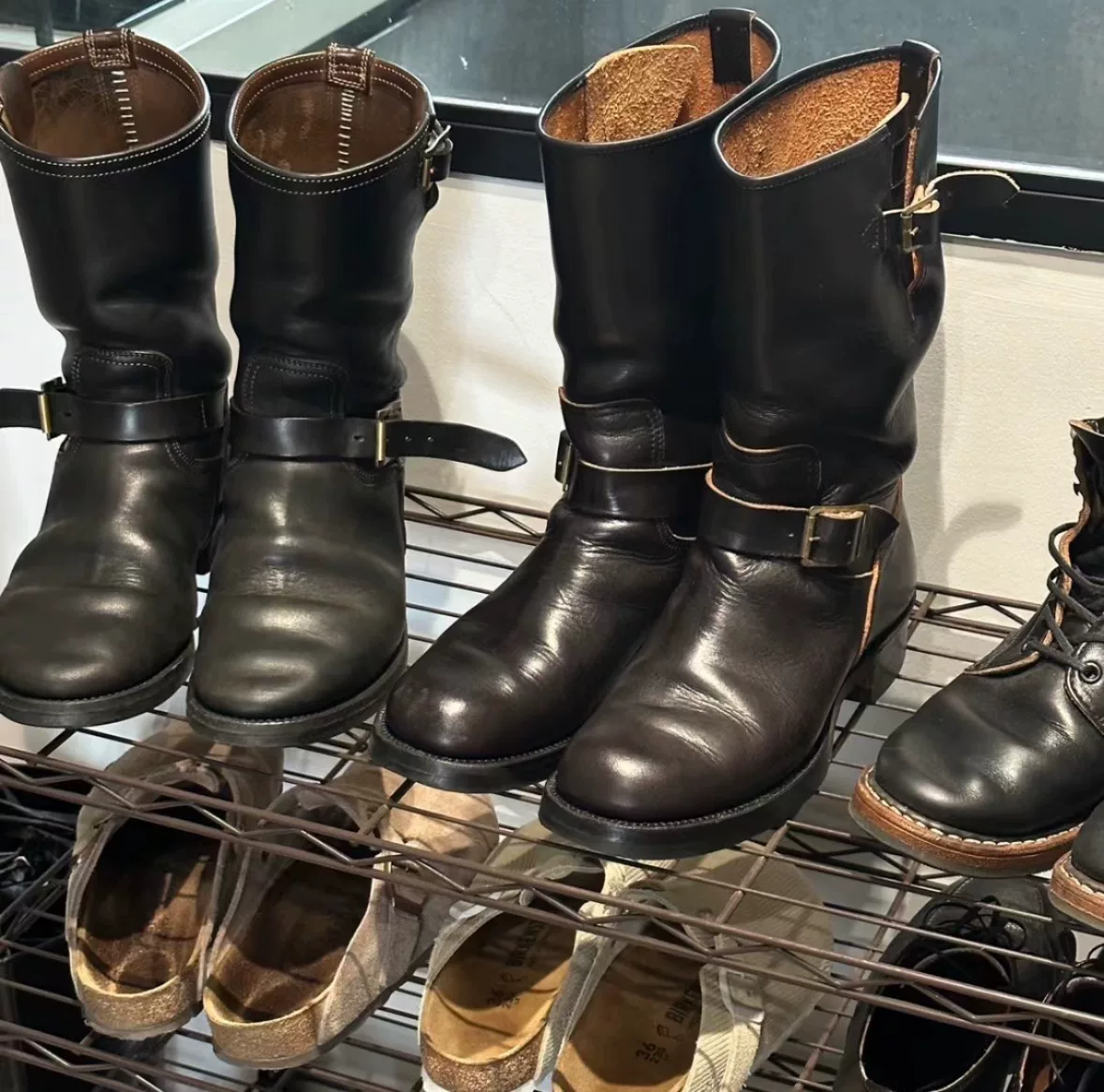 TWC Horsehide Engineer Boots — front