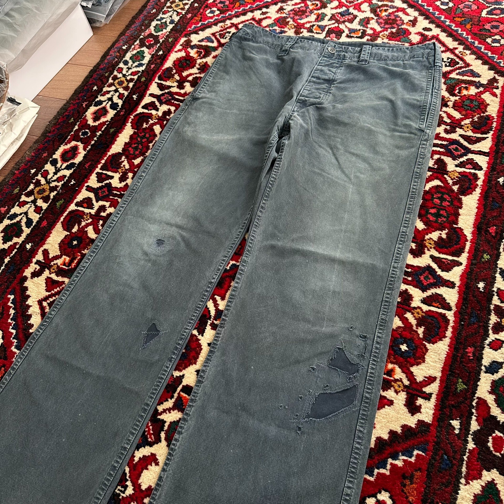 VISVIM 21SS GIFFORD PANTS DMGD — label