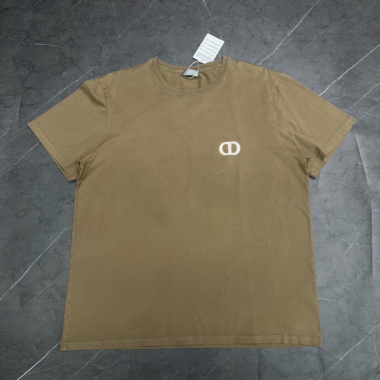 Dior CD Embroidered Logo Short Sleeve