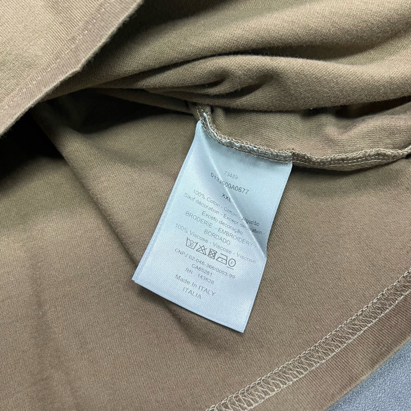 Dior CD Embroidered Logo Short Sleeve — back