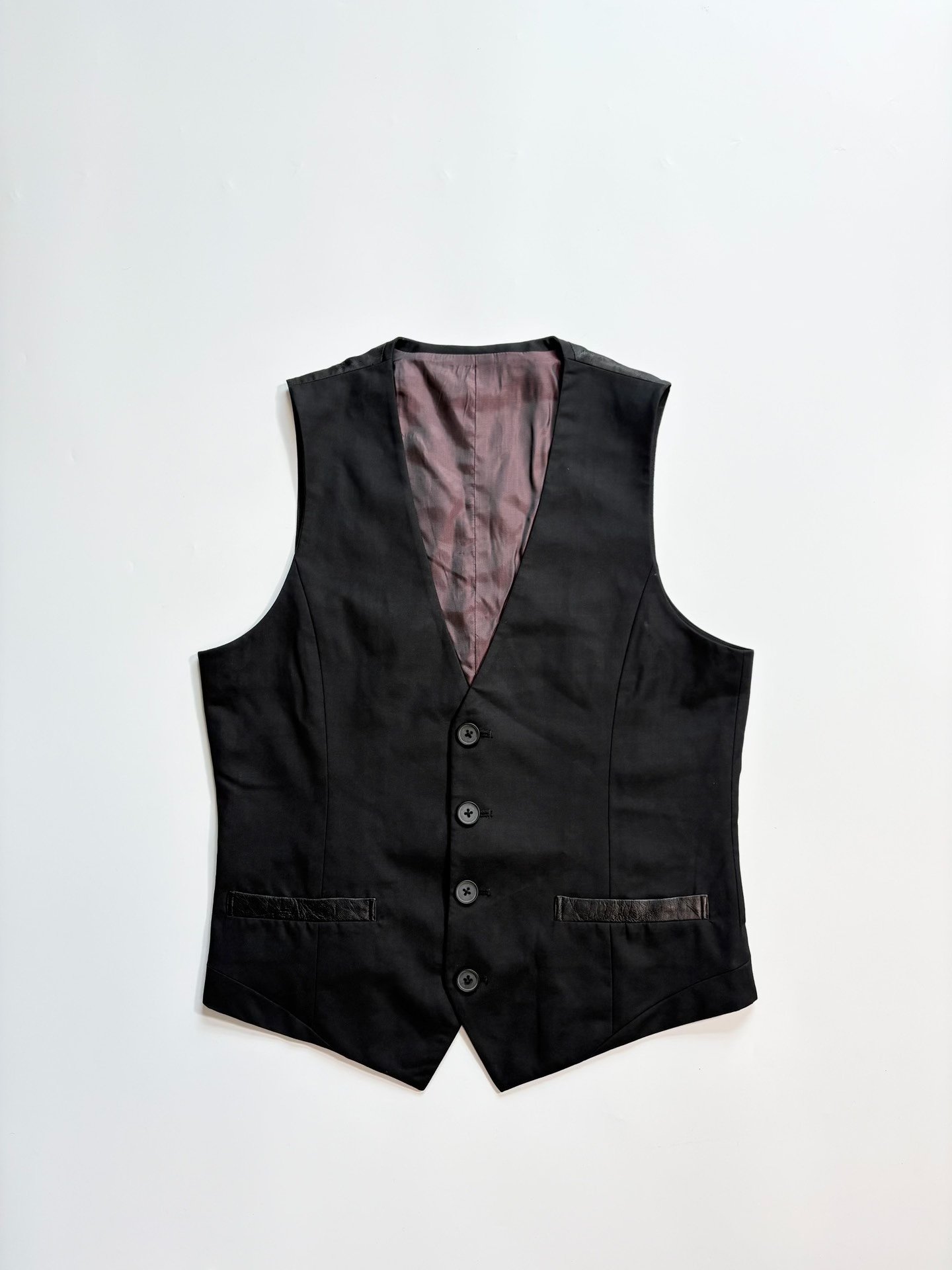 COMME CA MEN Black Suit Vest