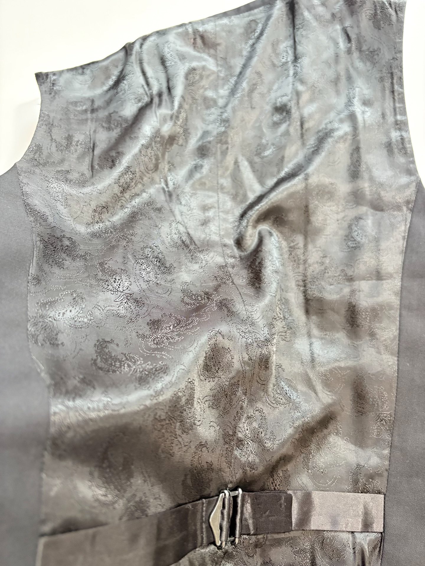COMME CA MEN Black Suit Vest — back