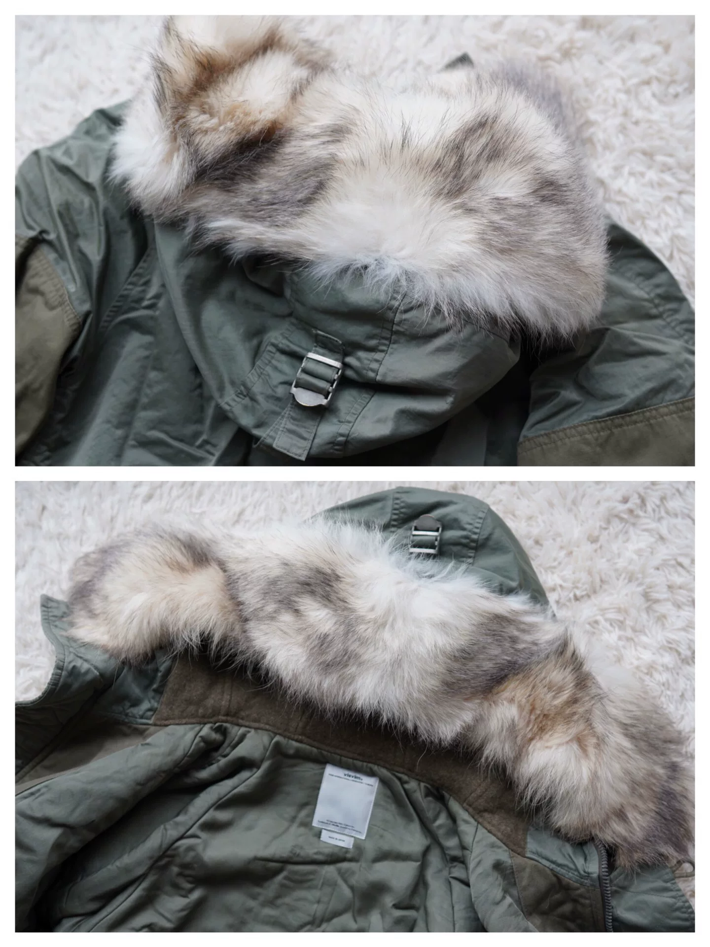 visvim valdez 17aw down coat — detail